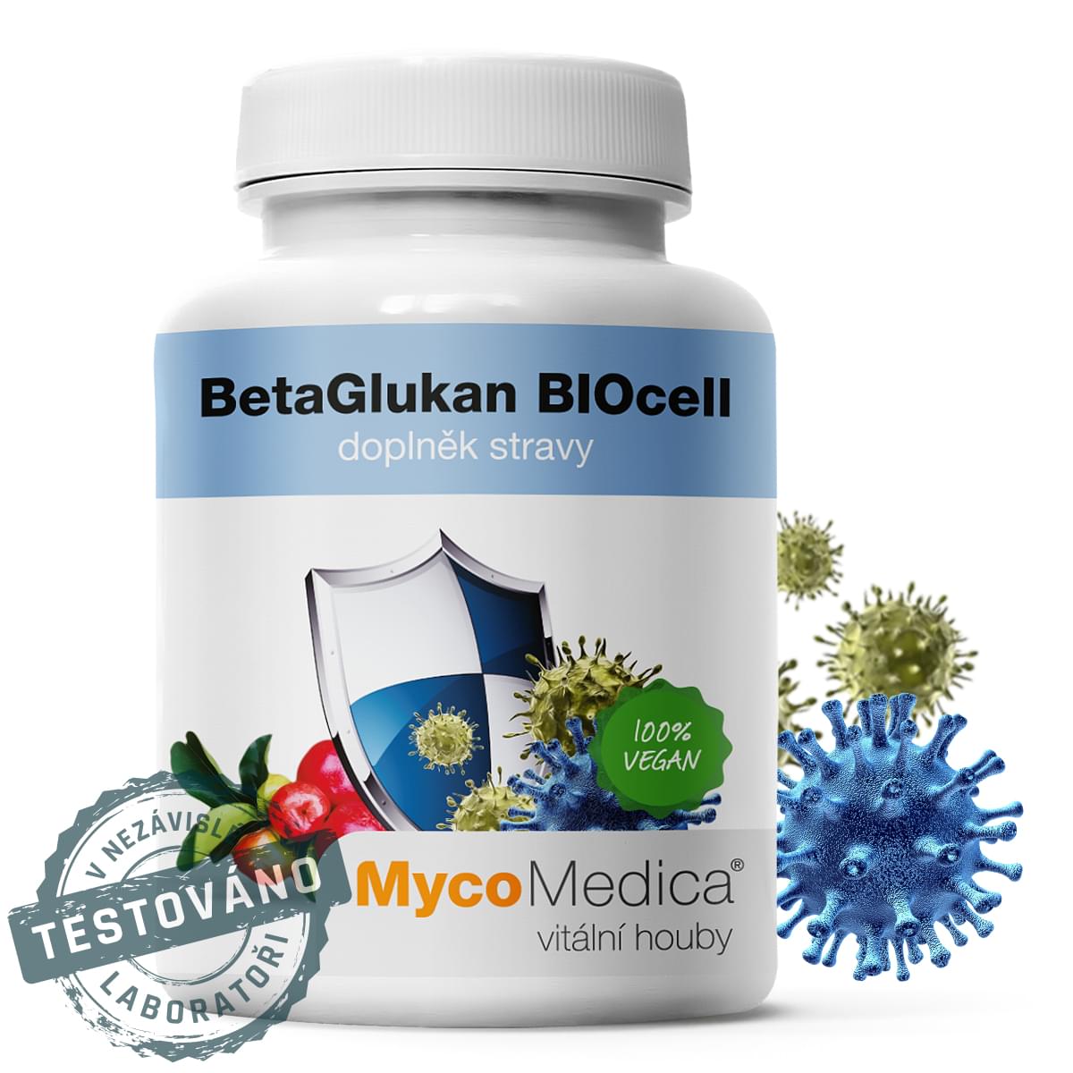 MycoMedica BetaGlukan BIOcell, 320 mg, 90 rostlinných kapslí